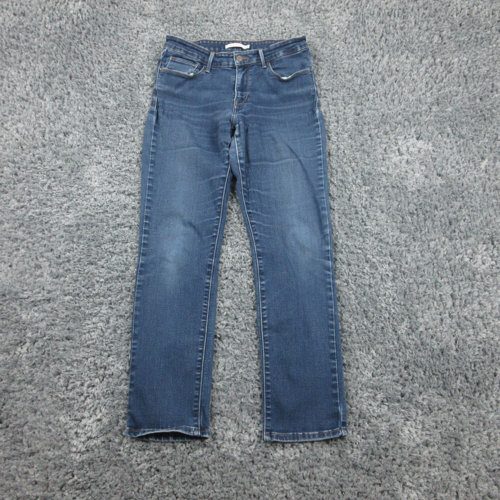 Levis Jeans Womens ' 10 Blue Denim Mid Rise Skinny 32x31.5*